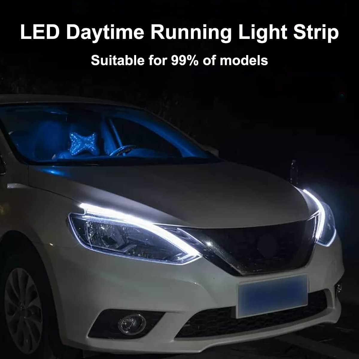 Waterproof LED Daytime Running Lights – Outdoor-Ready Sequential Turn Signal Strips for SUVs and 4x4s