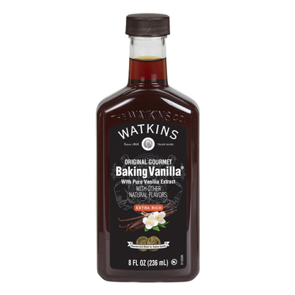 Watkins All Natural Original Gourmet Baking Vanilla with Pure Extract, 8 fl. oz. Bottle, 1-Pack