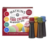 Watkins Craft Baker Food Coloring Set as a Valentine's Day Gift, Watkins 0.3 oz 4 Color Collection