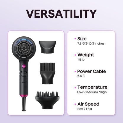 Wavytalk Blown Away Ionic Hair Dryer – Calming Ionic Blow Dryer for a Slower, More Intentional Morning Ritual