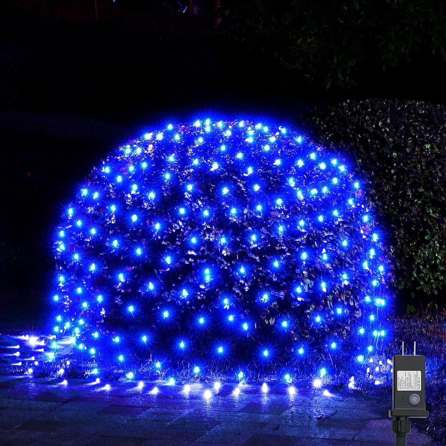 WBao Christmas Net Lights – Cool-to-Touch Bush Lights with Built-In Timer for Worry-Free Nights