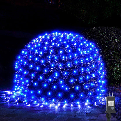 WBao Christmas Net Lights – Cool-to-Touch Bush Lights with Built-In Timer for Worry-Free Nights