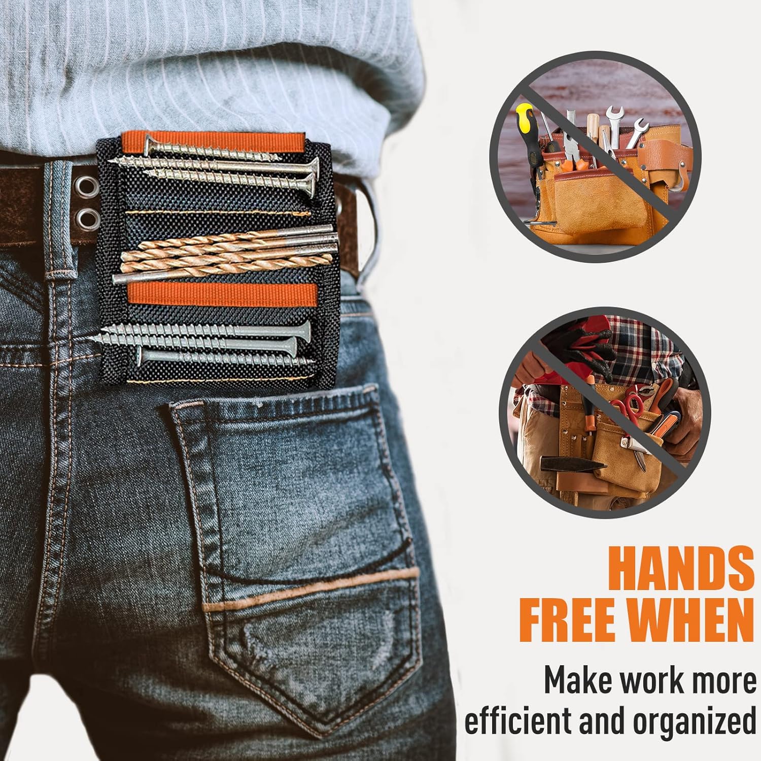 WEARXI Magnetic Tool Wristband – Unique Housewarming Gift for Men, Cool Gadgets Present for Him, Anniversary Surprise