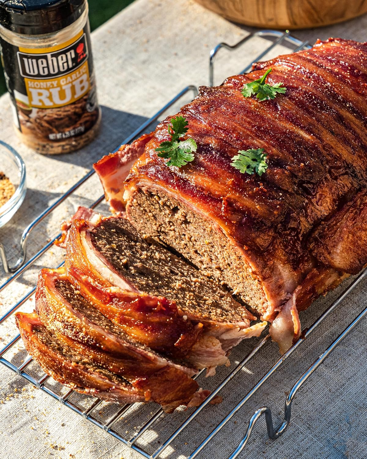 Weber Honey Garlic Rub – All-in-One Outdoor Grilling Seasoning for Deck, Picnic & Tailgate