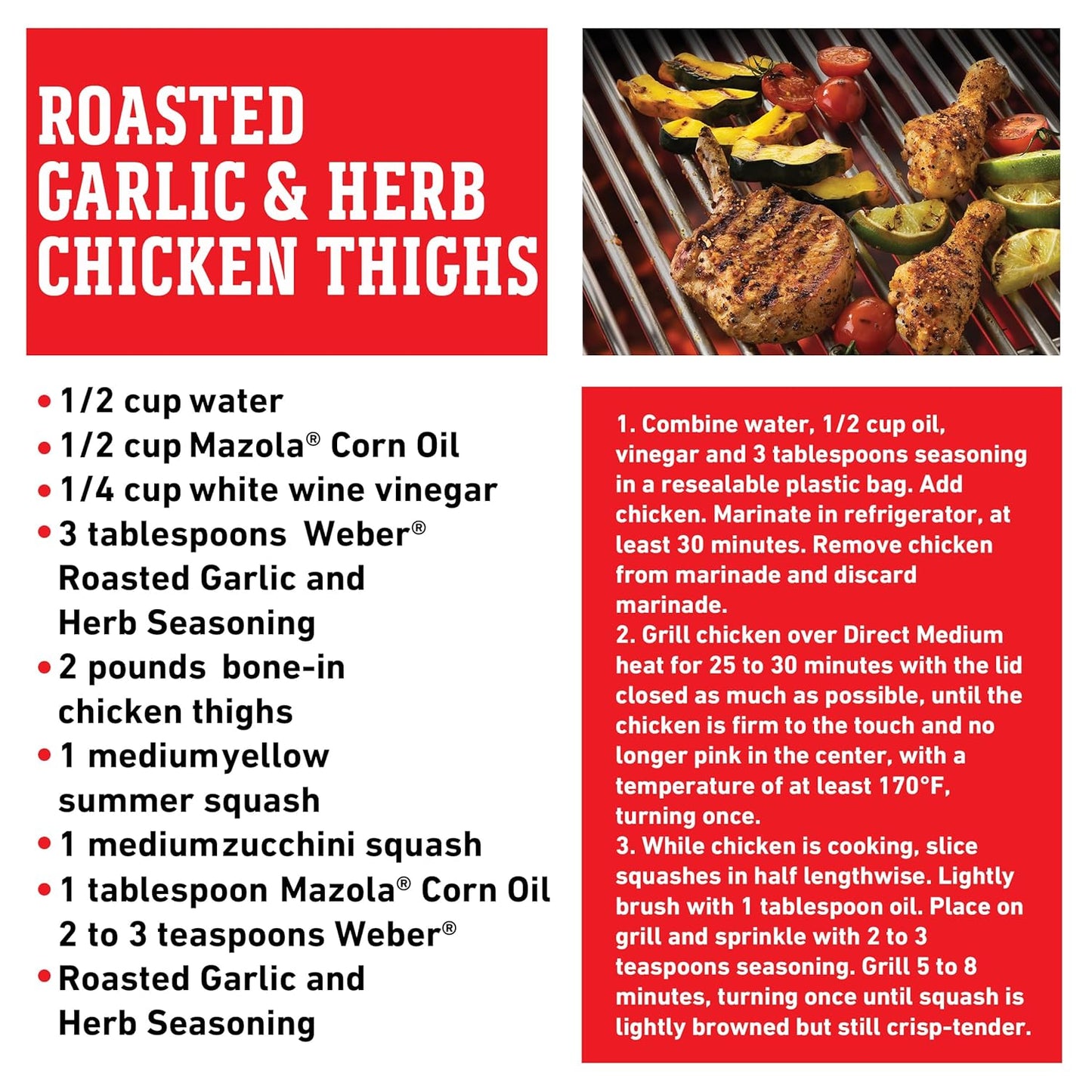 Weber Roasted Garlic & Herb Seasoning – Travel-Friendly 2.75 oz Bottle for Campsite, Tailgate, and Patio Use