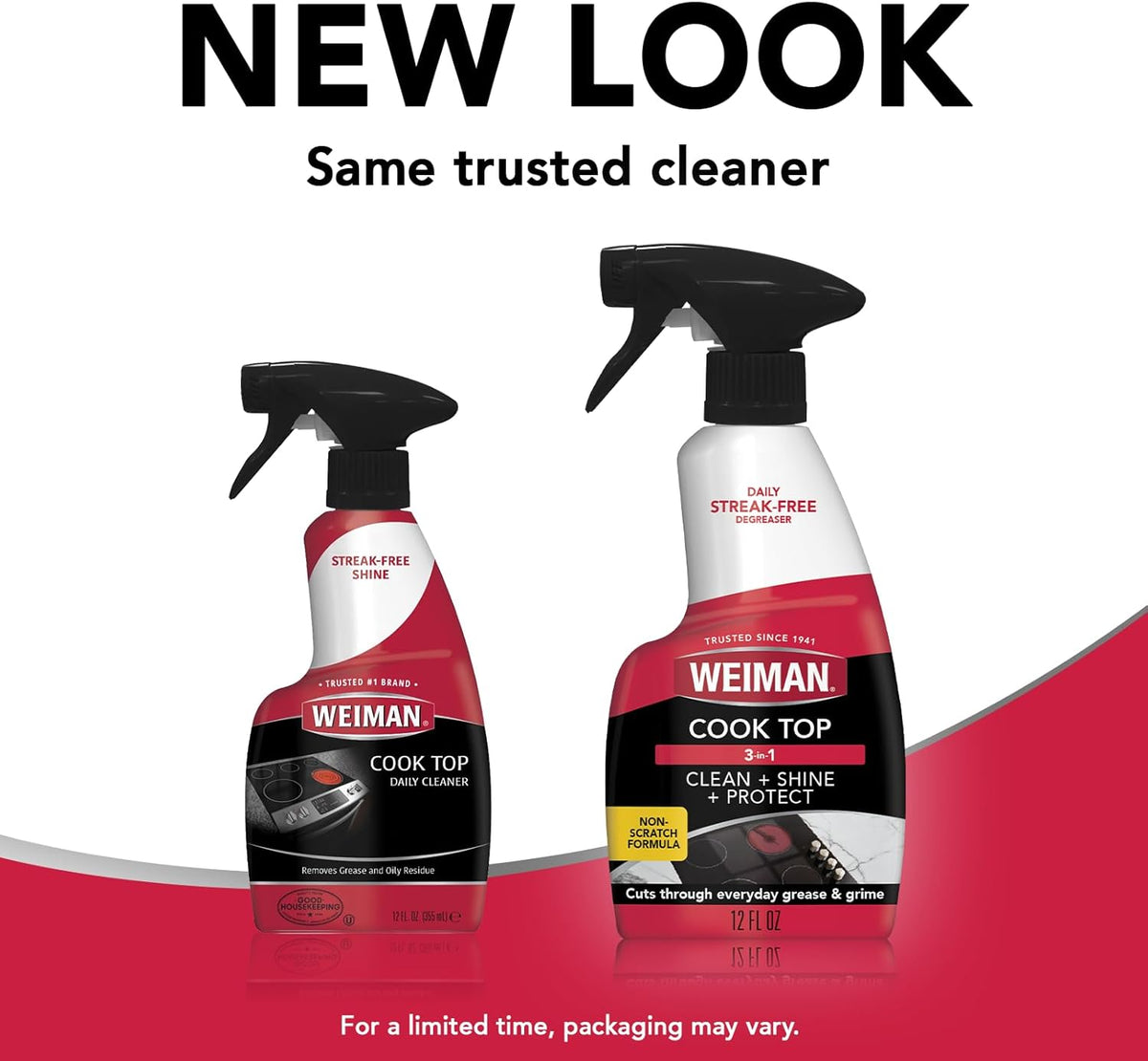 Weiman Cooktop Degreaser 2-Pack with Cloth – Housewarming Gift for First-Time Apartment Dwellers
