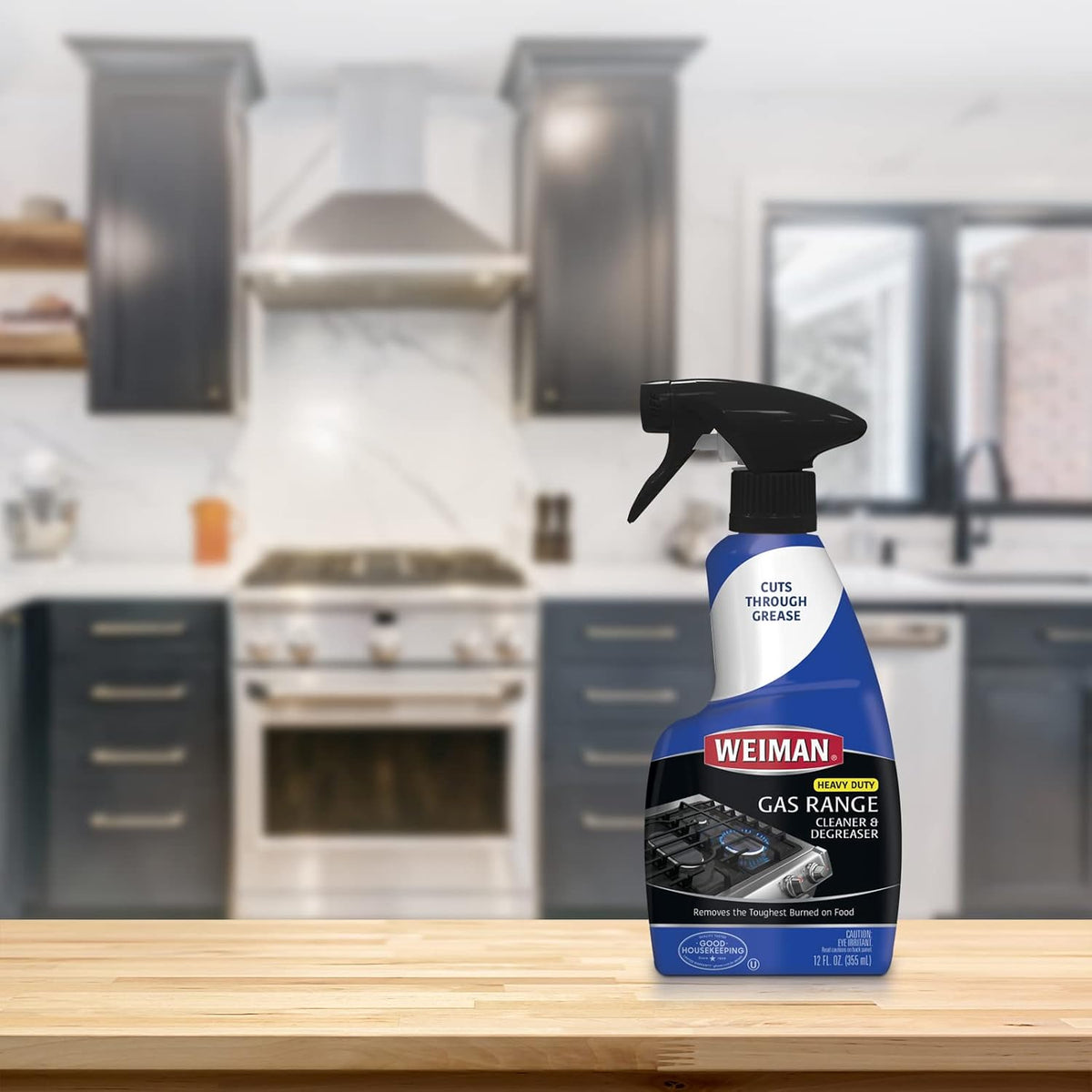 Weiman Gas Range Cleaner and Degreaser – High-Efficiency Stove Degreaser for Streamlined Kitchen Cleaning Routines