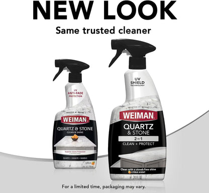 Weiman Quartz Countertop Cleaner and Polish – Streak-Free Shine for a Clean Kitchen and Peace of Mind