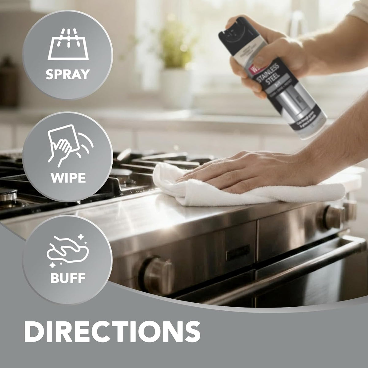 Weiman Stainless Steel Cleaner & Polish – Thoughtful 2-Pack Gift for Housewarmings & Weddings