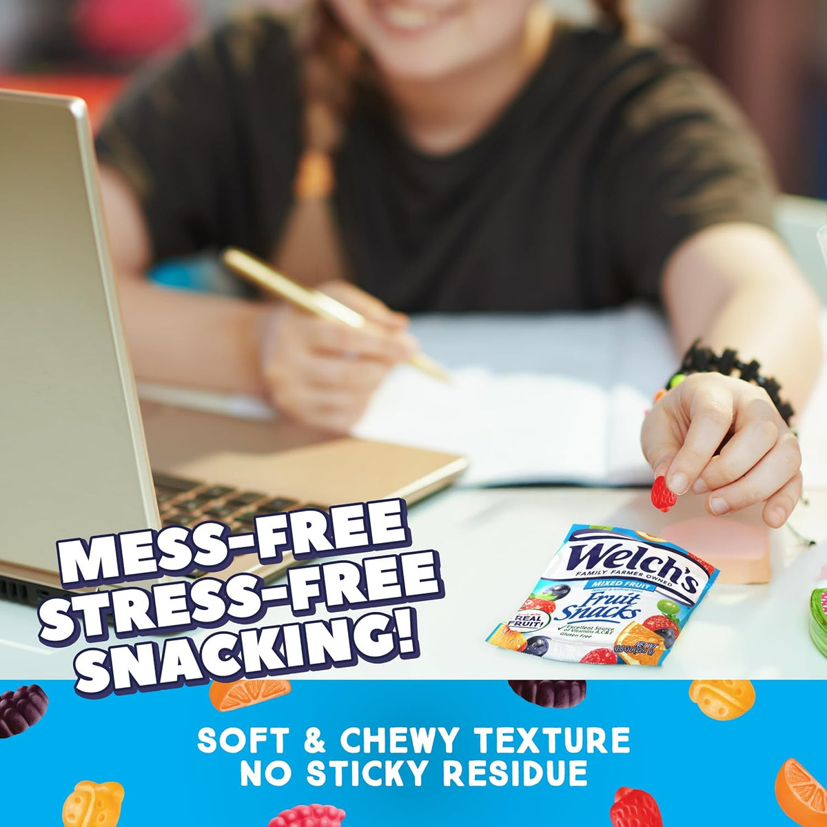 Welch's Fruit Snacks Mixed Fruit & Summer Variety Pack – Better-for-You Lunchbox Snack for Kids' School Lunches, Bulk 60-Count Single-Serve Pouches