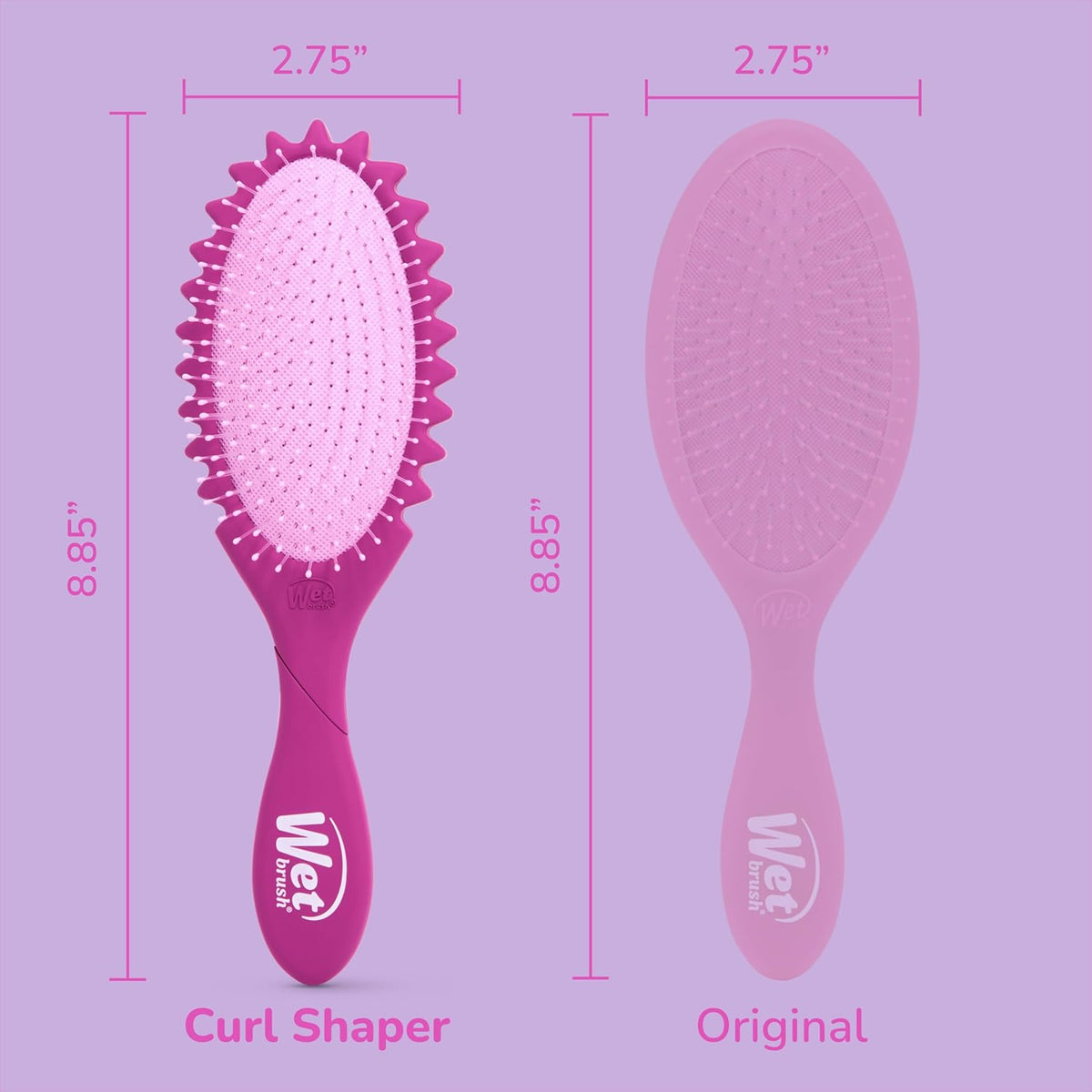 Wet Brush Curl Shaper Detangler – At Home Spa Night Accessory for Defining Curls with Zero Breakage