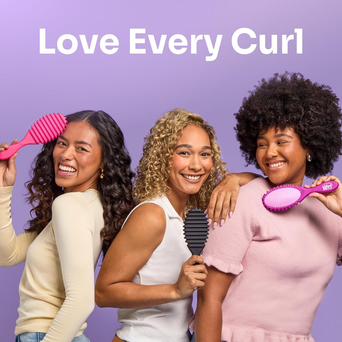 Wet Brush Curl Shaper Detangler – At Home Spa Night Accessory for Defining Curls with Zero Breakage