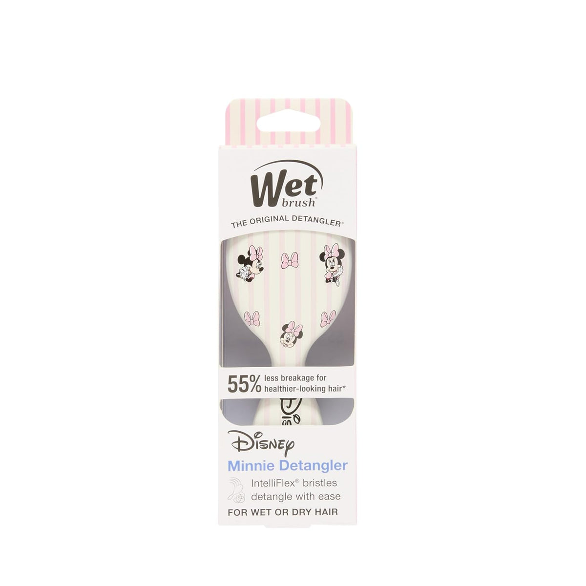 Wet Brush Disney Minnie Mouse Mini Brush - Stress-Free Brushing for Sensitive Scalps and Fragile Hair