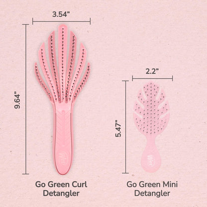 Wet Brush Go Green Curl Detangler – Mom-Approved Detangler for Tangle-Prone Kids' Hair, Nursery Safe