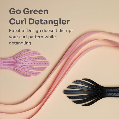 Wet Brush Go Green Curl Detangler – Mom-Approved Detangler for Tangle-Prone Kids' Hair, Nursery Safe