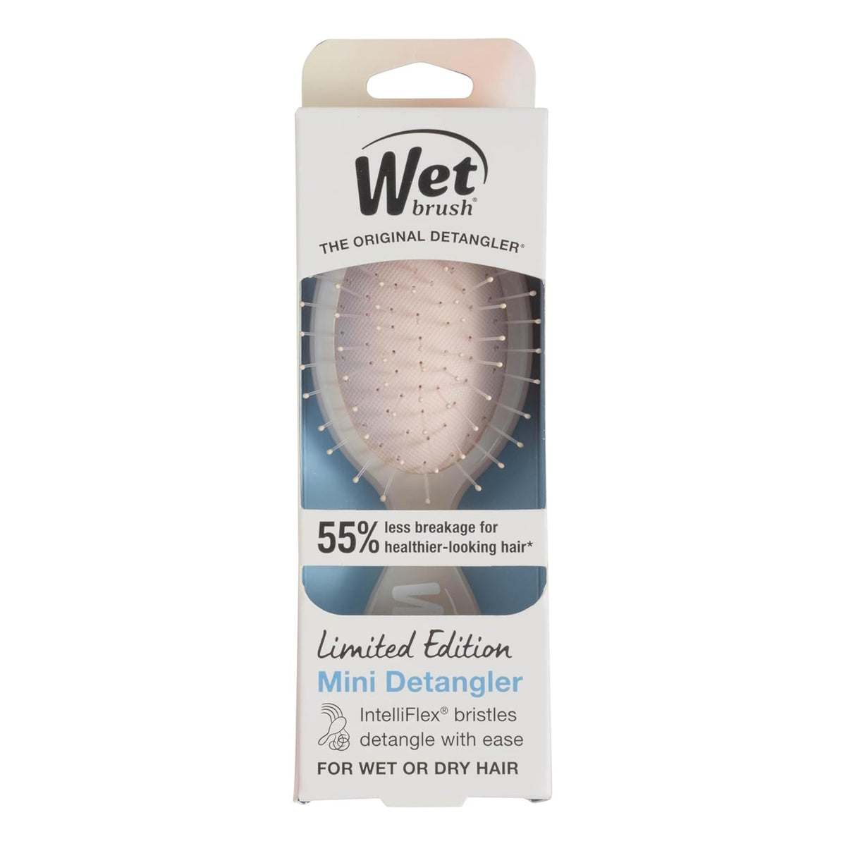 Wet Brush Mini Detangler – Grandparent's Home Travel Brush, Kid-Friendly Detangler in Iridescent Colorways