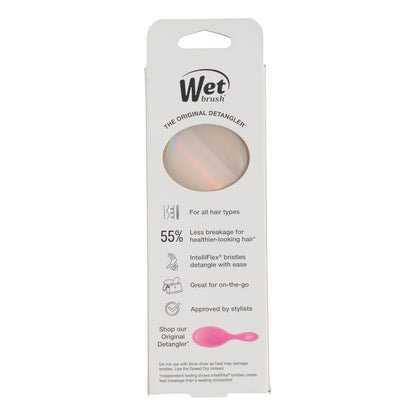 Wet Brush Mini Detangler – Grandparent's Home Travel Brush, Kid-Friendly Detangler in Iridescent Colorways