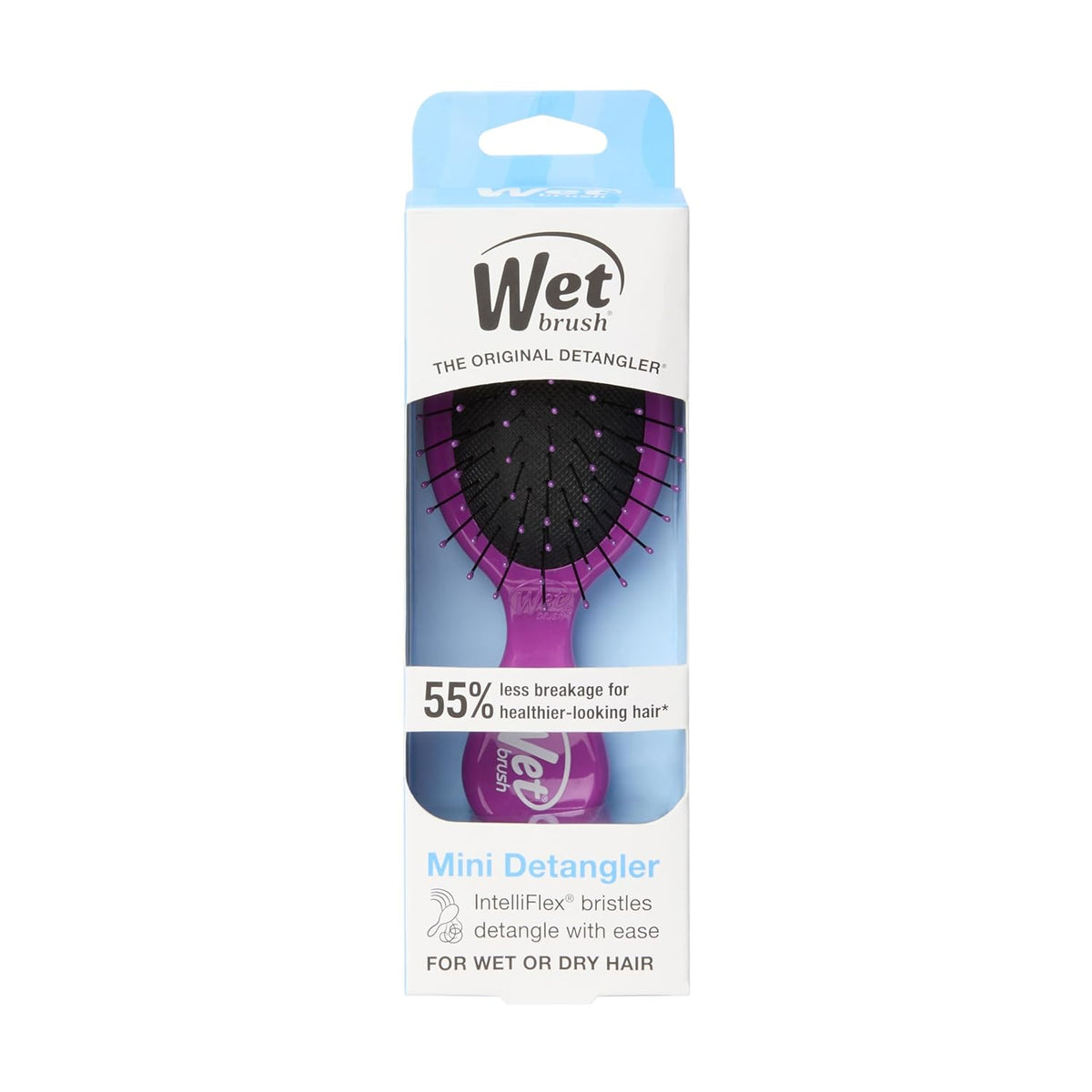Wet Brush Mini Detangler – Safe and Tear-Free Hair Brush for Kids' Bath Time, No-Pull Bristles