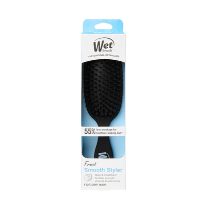 Wet Brush Smooth Styler Neutral Black Frost Brush, Understated Hair Tool for Minimalist Vanities and Simple Routines