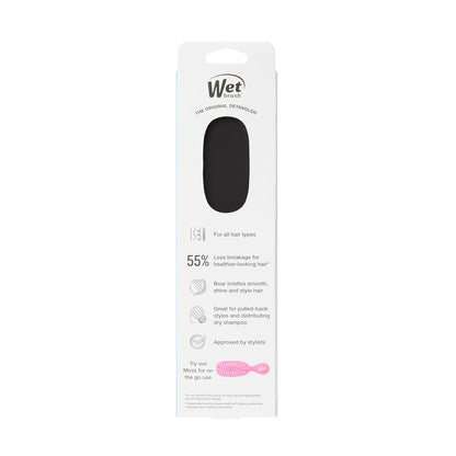 Wet Brush Smooth Styler Neutral Black Frost Brush, Understated Hair Tool for Minimalist Vanities and Simple Routines