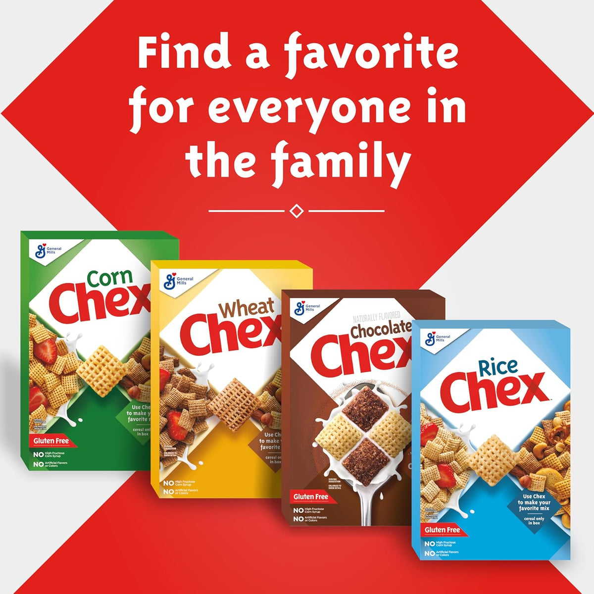 Wheat Chex Fortified Cereal – 52g Whole Grain Wellness Breakfast, 5-Pack