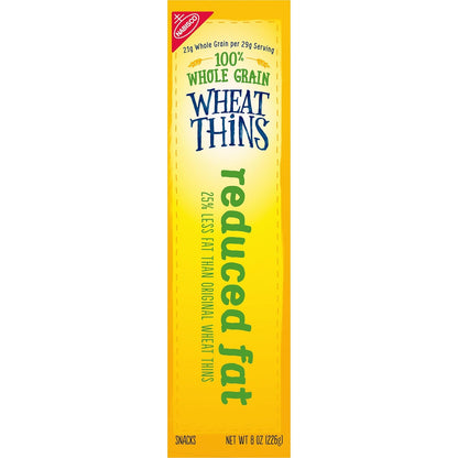 Wheat Thins Reduced Fat Snacks – 21g Whole Grain Cracker for Health-Conscious Snackers