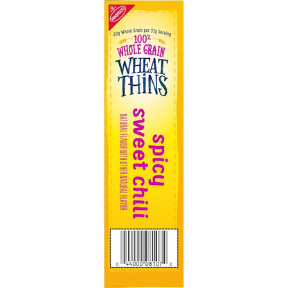 Wheat Thins Spicy Sweet Chili Crackers – Wholesome Spicy-Sweet Crunch for Family Movie Night and Balanced Lifestyle Pantry, 8.5 oz