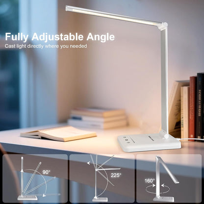White crown Rechargeable Reading Light with 5 Color Temperatures – Cozy Atmosphere for Self-Care Rituals