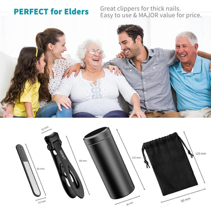 Wide Jaw Nail Cutter – Durable Travel Nail Care Tool for Backpacks, Suitcases, and Outdoor Adventures