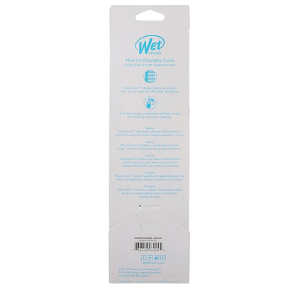 wide-tooth configuration optimized for wet hair and thick textures
