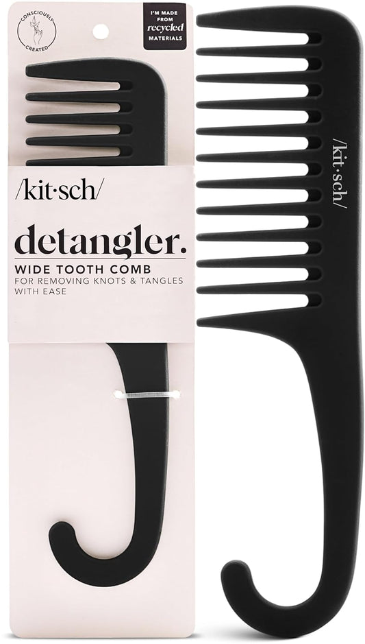 wide-tooth design engineered for detangling curls, waves, and thick textures