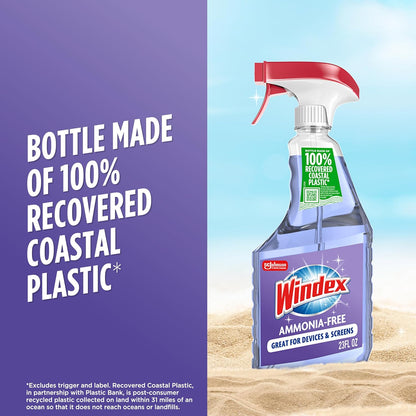 Windex Ammonia-Free Window Cleaner – Effortless Streak-Free Shine for Clutter-Free, Intentional Living
