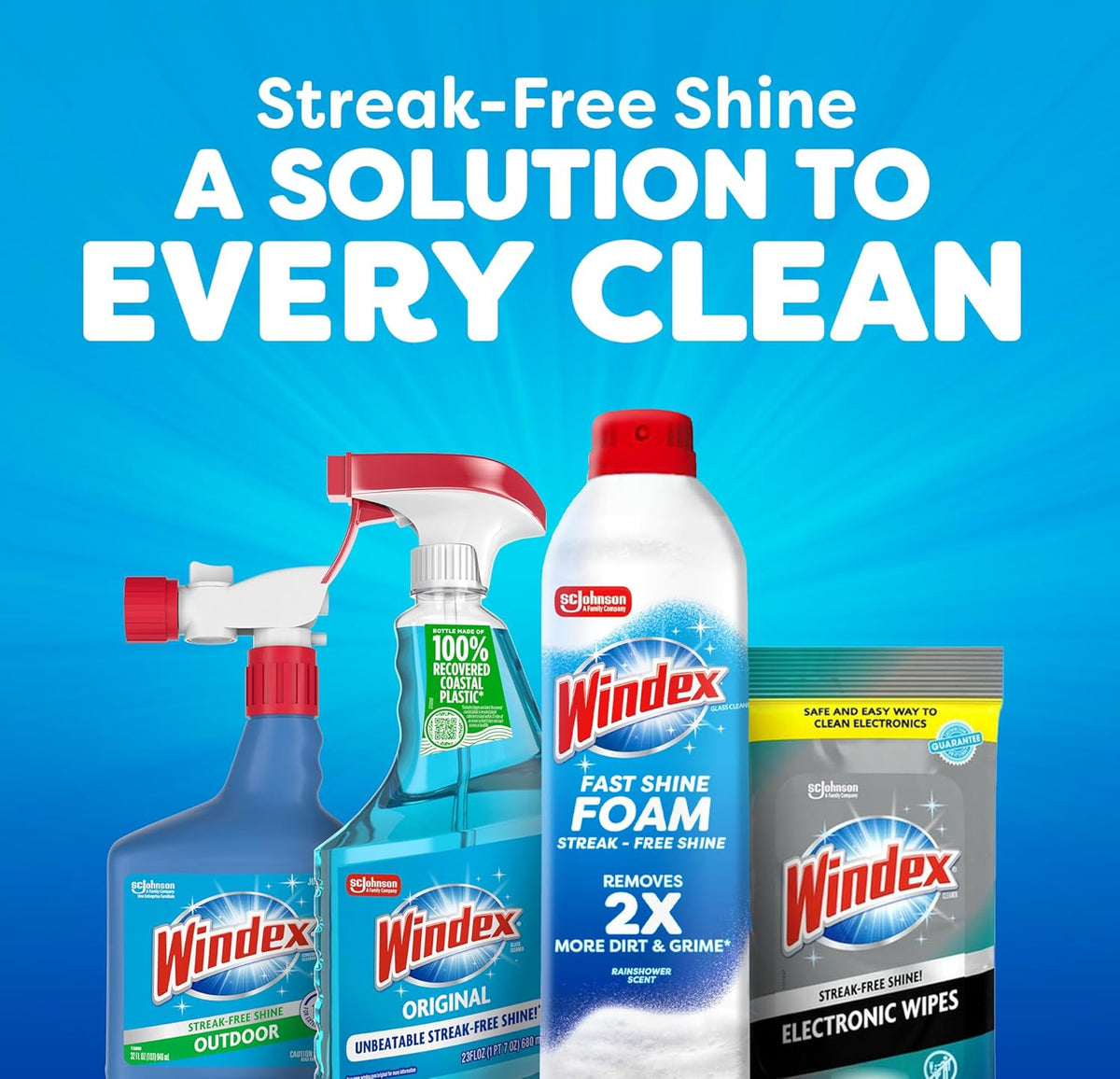 Windex Fast Shine Foam Glass Cleaner – Practical Holiday Gift for the Hostess Who Keeps Every Mirror Spotless
