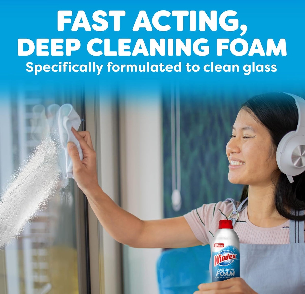 Windex Fast Shine Foam Glass Cleaner – Practical Holiday Gift for the Hostess Who Keeps Every Mirror Spotless