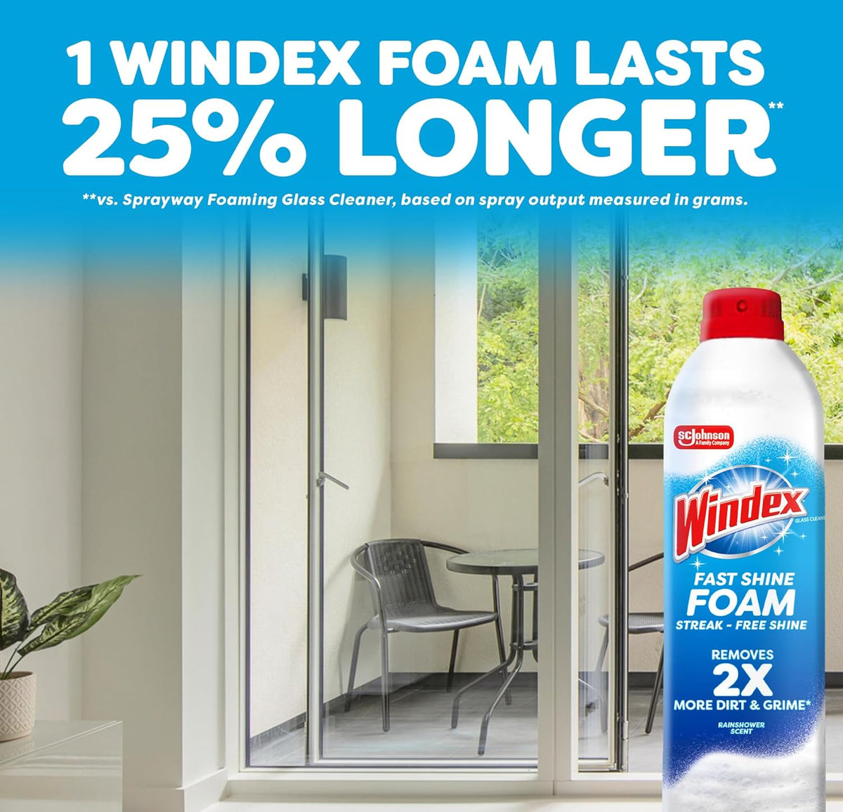 Windex Fast Shine Foam Glass Cleaner – Practical Holiday Gift for the Hostess Who Keeps Every Mirror Spotless
