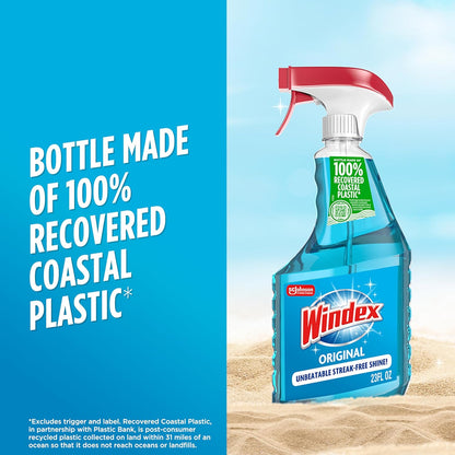 Windex Multi-Surface Glass Spray – Storefront Window Cleaning, Professional Shine for Sidewalk-Facing Shopfronts