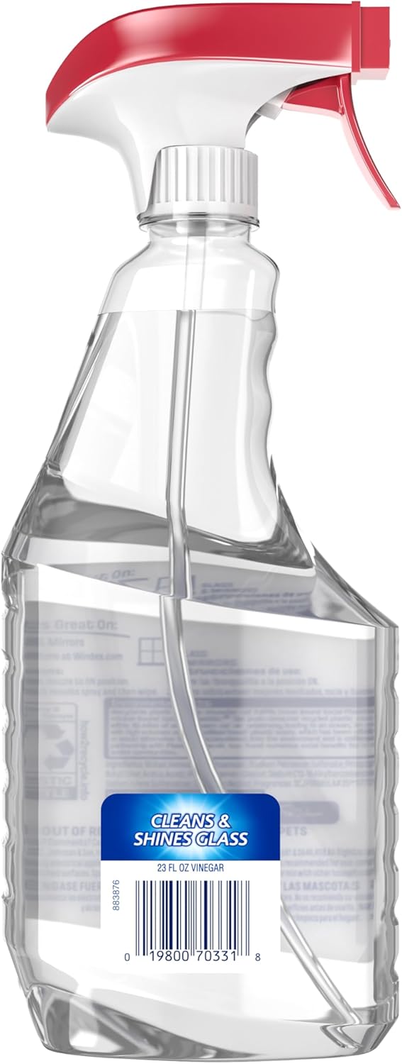 Windex Vinegar Glass Cleaner for Self-Care Spaces, Calm Streak-Free Window and Mirror Spray