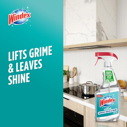 Windex Vinegar Glass Cleaner for Self-Care Spaces, Calm Streak-Free Window and Mirror Spray