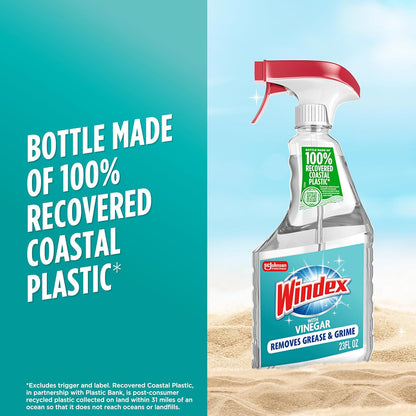 Windex Vinegar Glass Cleaner for Self-Care Spaces, Calm Streak-Free Window and Mirror Spray