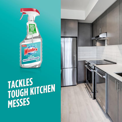 Windex Vinegar Glass Cleaner for Self-Care Spaces, Calm Streak-Free Window and Mirror Spray