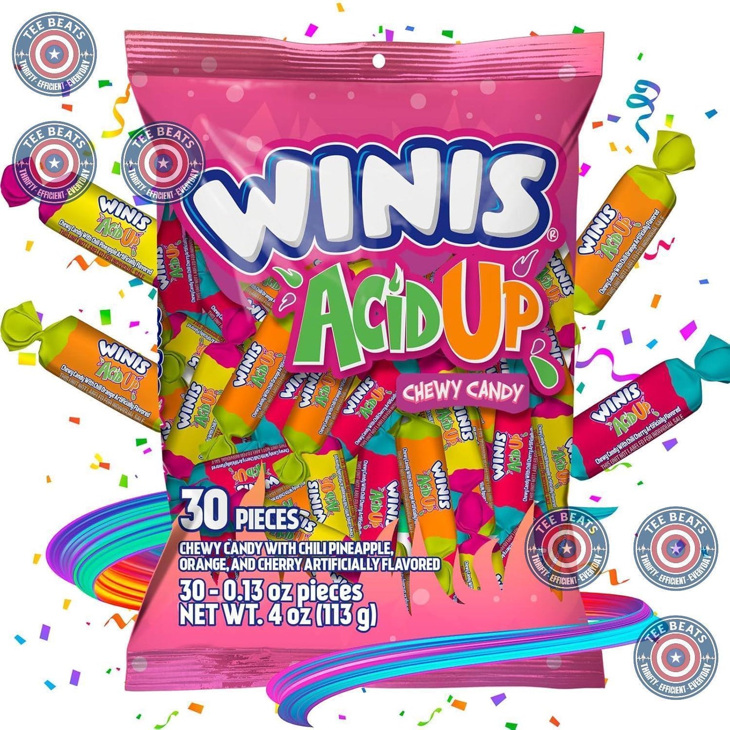 Winis Non-Melting Mexican Taffy Variety – Chewy Kids Candy for Playdates, Lunchboxes, and After-School Treats