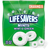 LIFE SAVERS Wint-O-Green Breath Mints – Family Candy Dish Countertop Treat, 13 oz Sharing Size