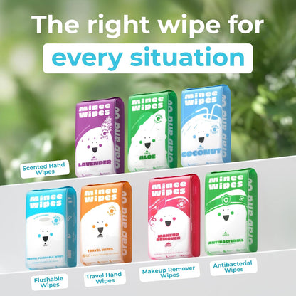 WipeCove Compact Flushable Wipes – Clean-Air Hygiene Free of Parabens, Dyes, and Harsh Additives