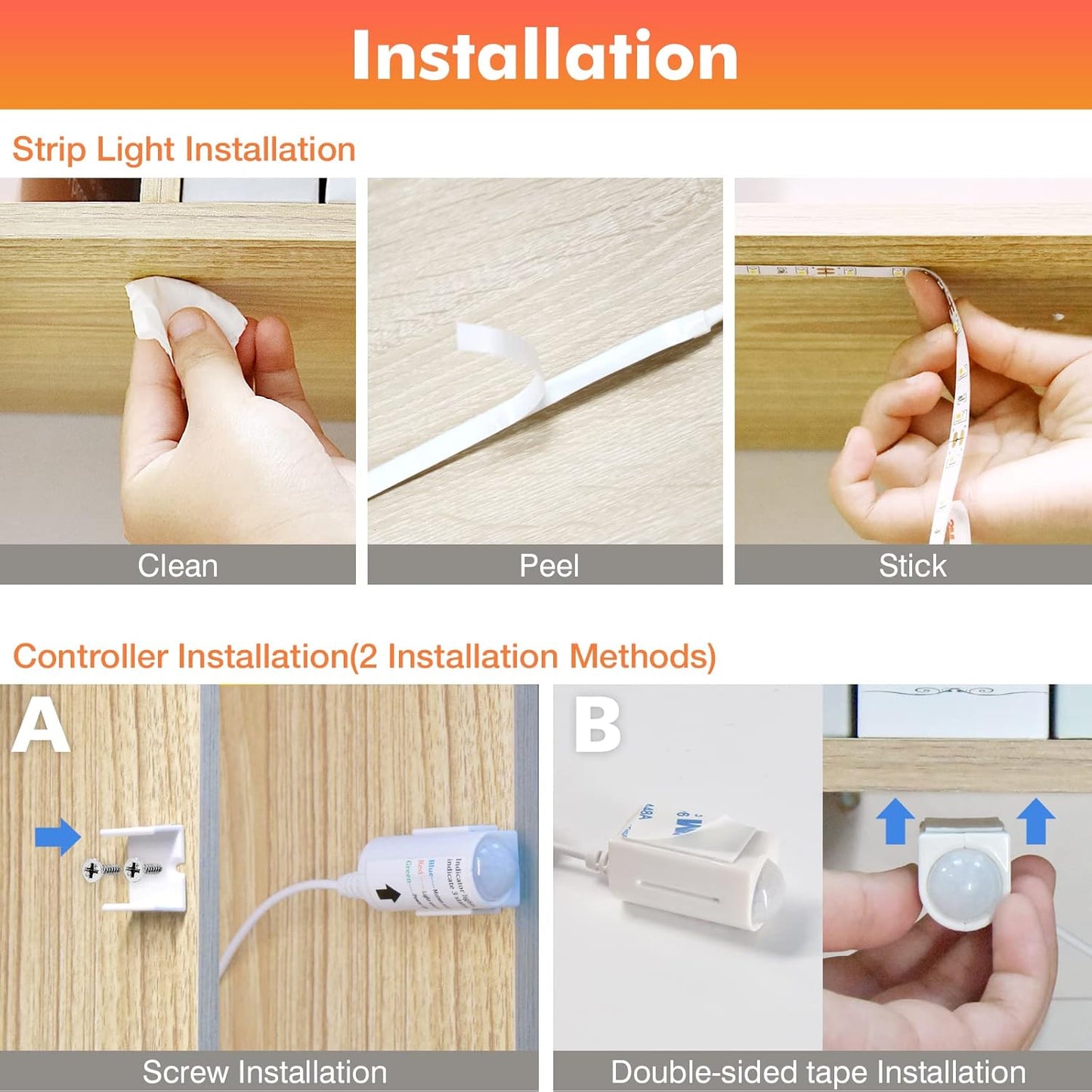 WOBANE Motion Activated Tape Light – Effortless Ambient Glow for Simple, Intentional Home Design