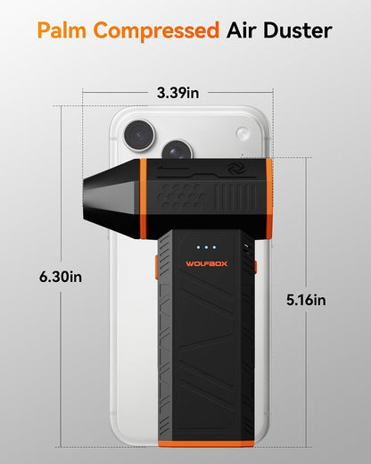 WOLFBOX MegaFlow 50 Compressed Air Duster – Unique Birthday Gift for the Photographer or Gamer in Your Life