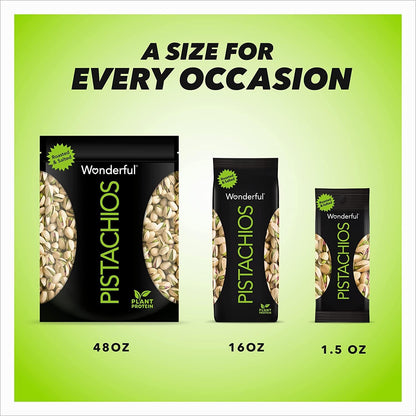 Wonderful Pistachios In Shell, Lightly Salted – Crowd-Pleasing Party Bowl Centerpiece for Outdoor Entertaining