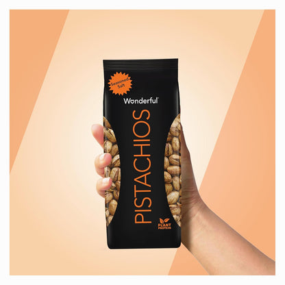 Wonderful Pistachios In Shell Seasoned Salt – Vitamin B6 Copper-Rich Snack for Health-Conscious Pantry Stocking, 14 oz Bag
