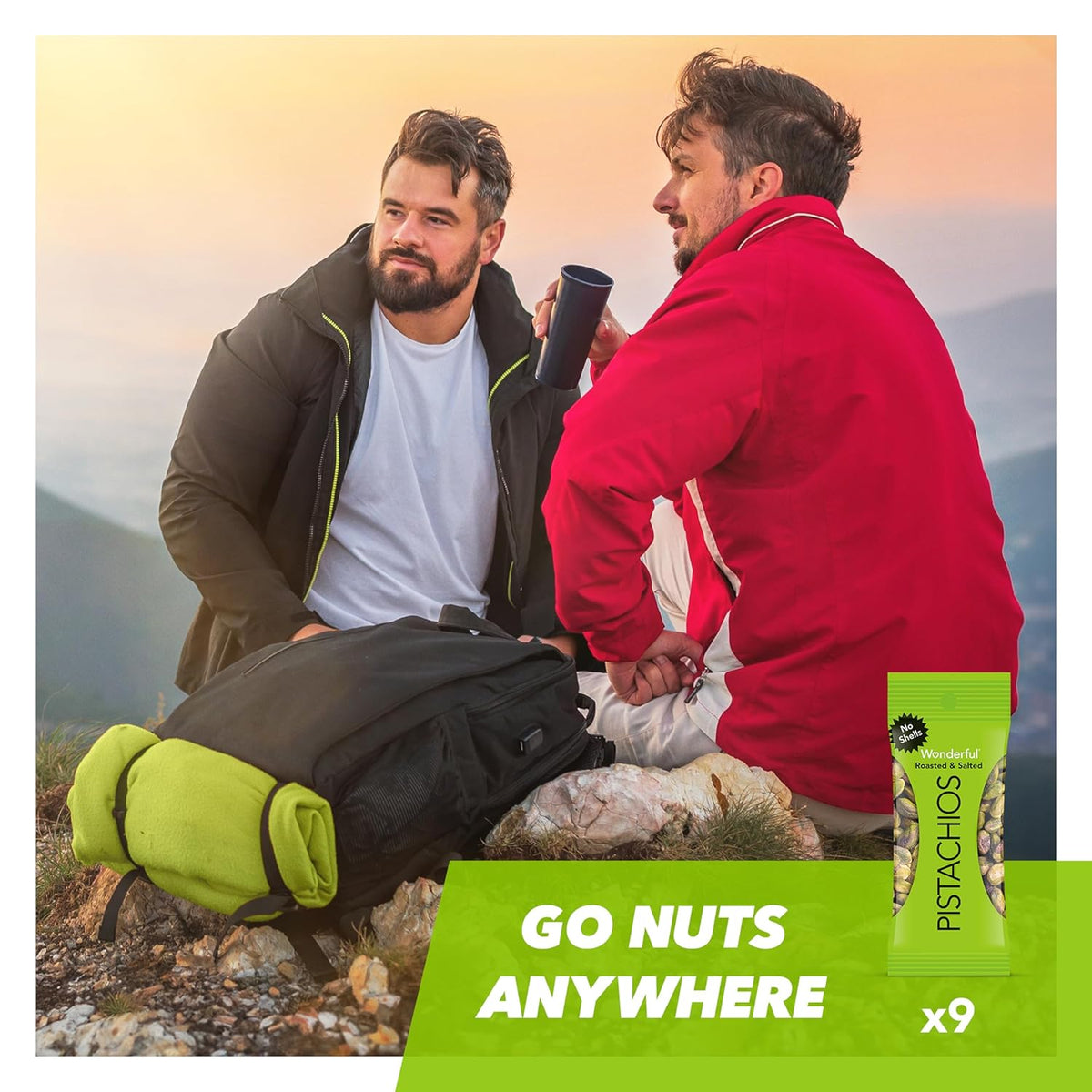 Wonderful Pistachios No Shells Chili Roasted – Lightweight Spicy Snack for Travel Days and Hotel Room Stays