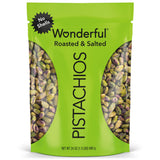 Wonderful Pistachios No Shells Roasted & Salted, Crowd-Pleasing Vegan Snack for Birthday Parties, 24 Ounce Resealable Bag