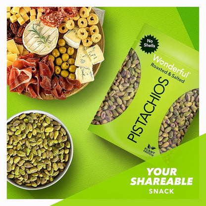 Wonderful Pistachios No Shells – Safe No-Shell Nut Snack for Kids Lunchboxes and Snack Time